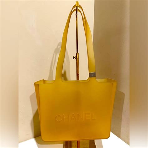 chanel rubber tote|chanel shopping tote price.